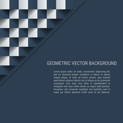 Contrast chess geometric vector background. Used for corporate identity, advertising and websites