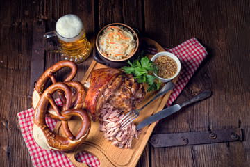 Fresh knuckle prepared for Oktoberfest