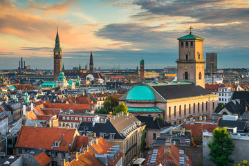 Skyline of Copenhagen, Denmark