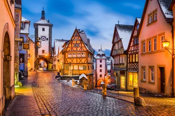 Fotobehang Rothenburg ob der Tauber, Bayern, Deutschland © Mapics