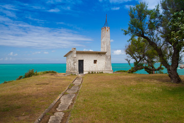 Old chapel on Magdalena peninusula in Santander, Spain