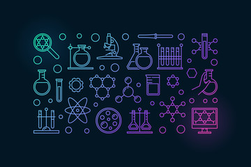 Chemistry lab illustration