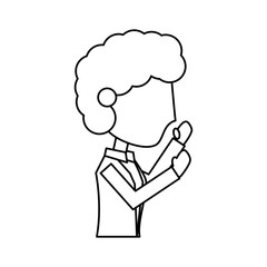 Young man cartoon