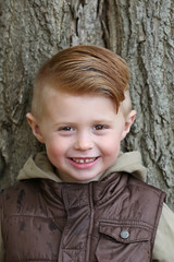 Boy smiling headshot