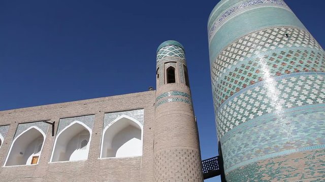 unfinished Kalta Minor Minaret minaret Muhammad Amin Khan 19th century. Khiva, Uzbekistan