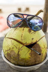 YOUNG COCONUT DRINK BALI STYLE sunglasses