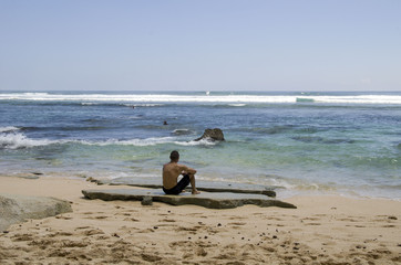 BALI NATURE INDIAN OCEAN man