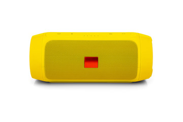 Bluetooth portable speaker on white