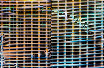 vintage weathered truck grill work