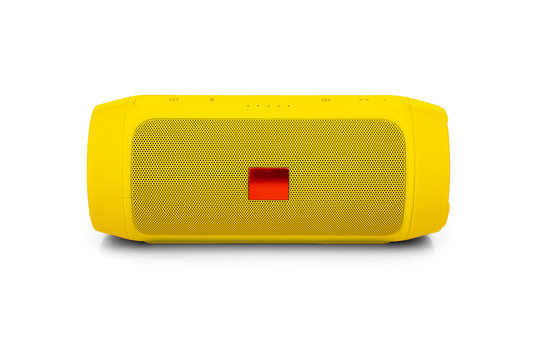 Bluetooth portable speaker on white