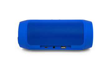 Bluetooth portable speaker on white