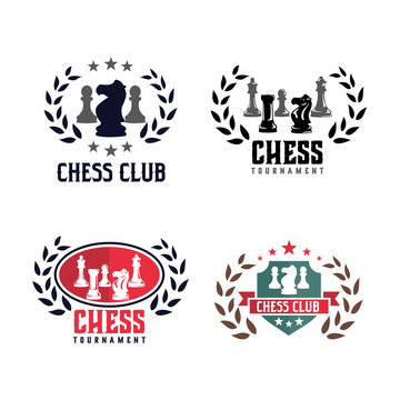 Chess Sport Logo Emblem, Logo Template Designs