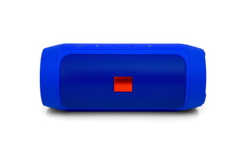Bluetooth portable speaker on white