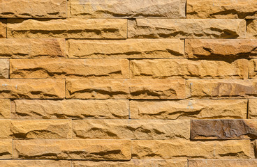 Brown bricks wall pattern texture and background