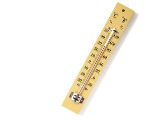 wooden thermometer scale
