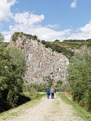 Fototapeta na wymiar lake of porta in tuscany