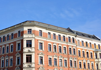 Fototapeta na wymiar Fassaden von Mehrfamilienhäusern