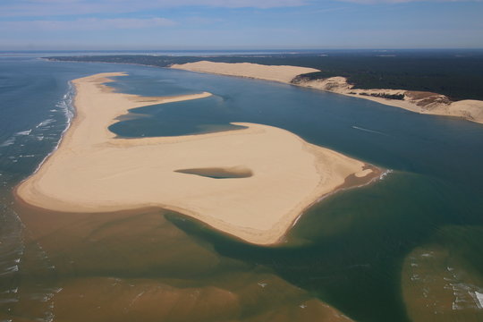 Banc d'Arguin depuis un autogire
