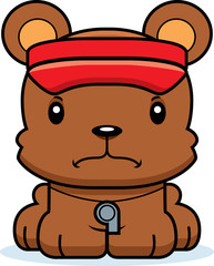 Cartoon Angry Lifeguard Bear
