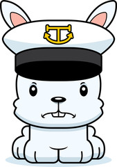Cartoon Angry Boat Captain Bunny