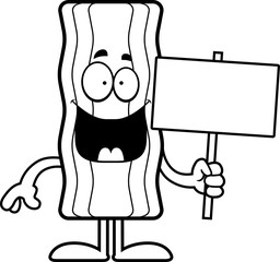 Cartoon Bacon Strip Sign
