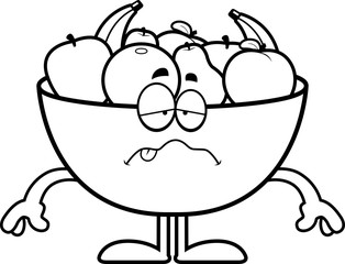 Sick Cartoon Bowl of Fruit