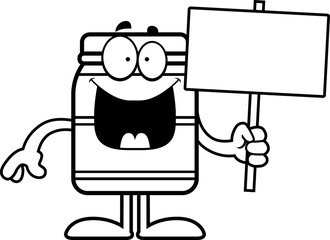 Cartoon Jar Sign