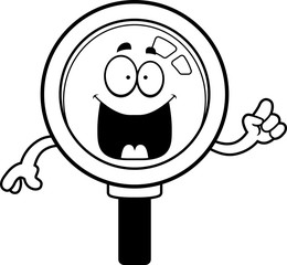 Cartoon Magnifying Glass Idea