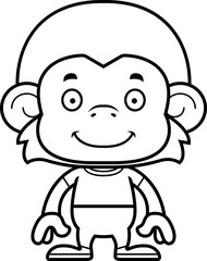Cartoon Smiling Monkey