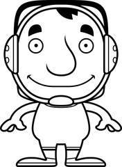 Cartoon Smiling Wrestler Man