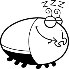 Sleeping Cartoon Beetle