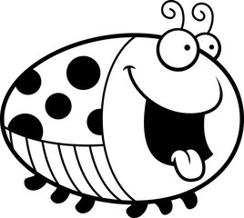 Hungry Cartoon Ladybug