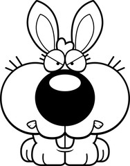 Cartoon Bunny Angry
