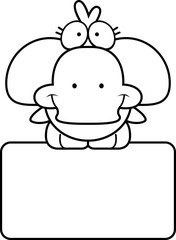 Cartoon Duckling Sign