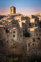 Obraz premium Pitigliano, a town built on a tuff rock, is one of the most beautiful villages in Italy.