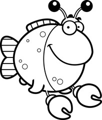 Cartoon Imitation Crab Smiling © corythoman