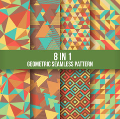 Geometric seamless pattern background