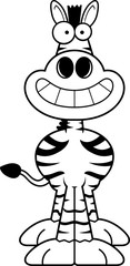 Happy Cartoon Zebra