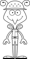 Cartoon Smiling Zookeeper Mosquito
