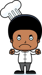 Cartoon Angry Chef Boy