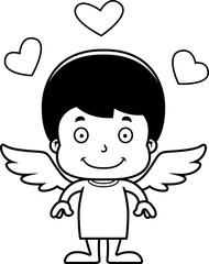Cartoon Smiling Cupid Boy