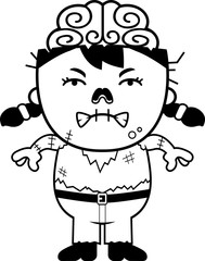 Angry Cartoon Zombie