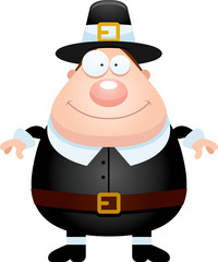 Happy Cartoon Pilgrim