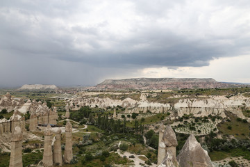 Fototapeta na wymiar Rock Formations in Love Valley, Cappadocia