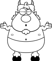 Confused Cartoon Satyr