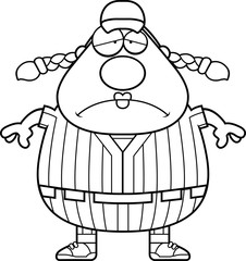 Tired Softball Player