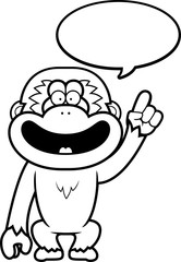 Cartoon Gibbon Talking