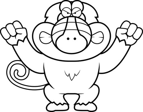 recommend clip art: Angry Cartoon Baboon