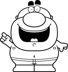 Cartoon Man in Swimsuit Idea