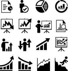 Business Trends Icons - Black Series
